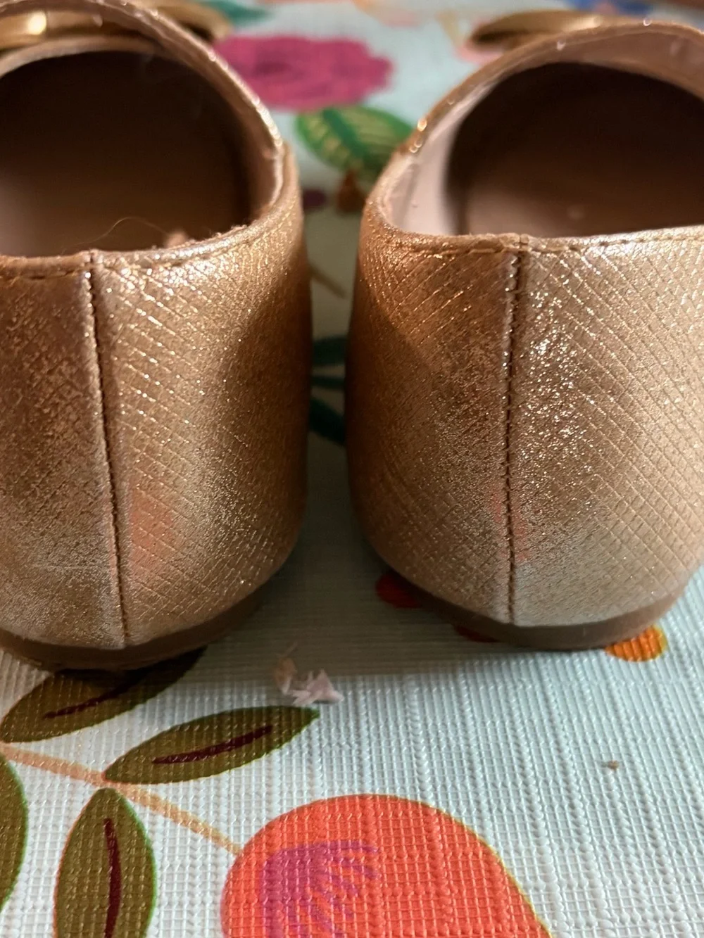 Gymboree Girls  Gold Bow Mary Jane Dress Shoes